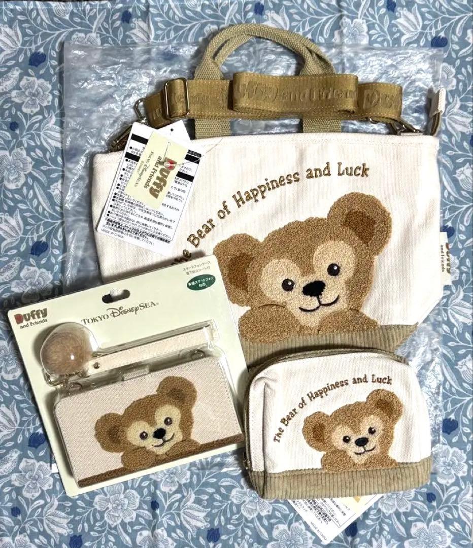 新品未使用◇ディズニーシー ダッフィー トートバッグ◇ポーチ◇スマホケース