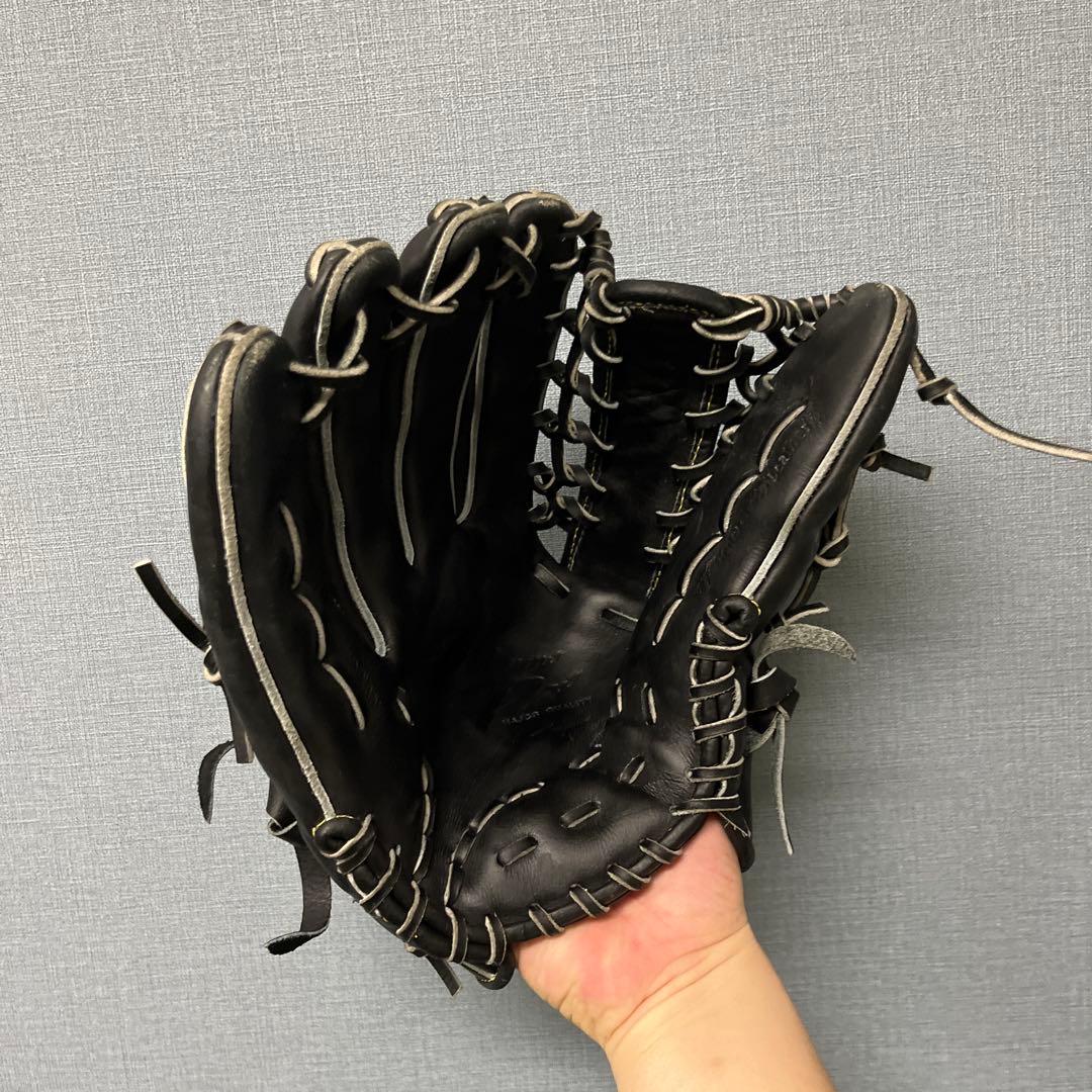 1132 ミズノプロ キップレザー ハガジャパン 極美品 硬式 外野手 左投げ