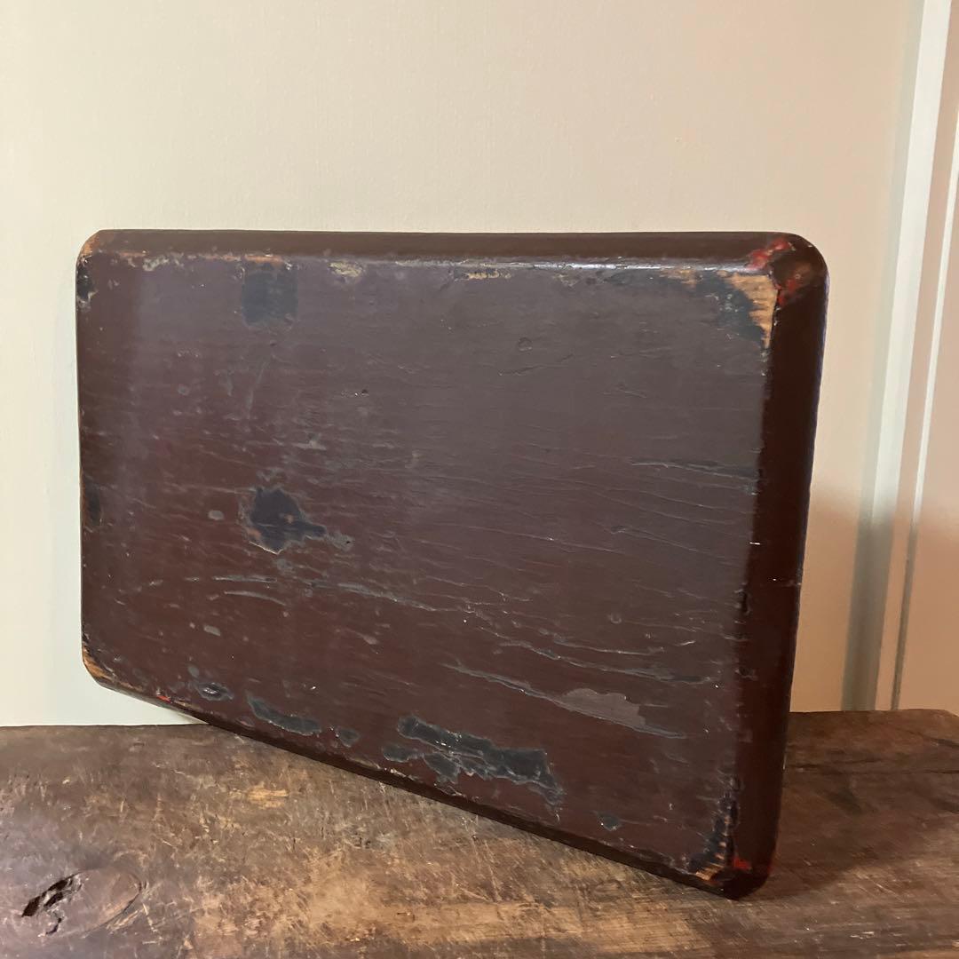 古民芸　盆　朱塗　〜明治時代頃　根来　矢部盆　讃岐盆　根来盆　骨董品.酒器盆.