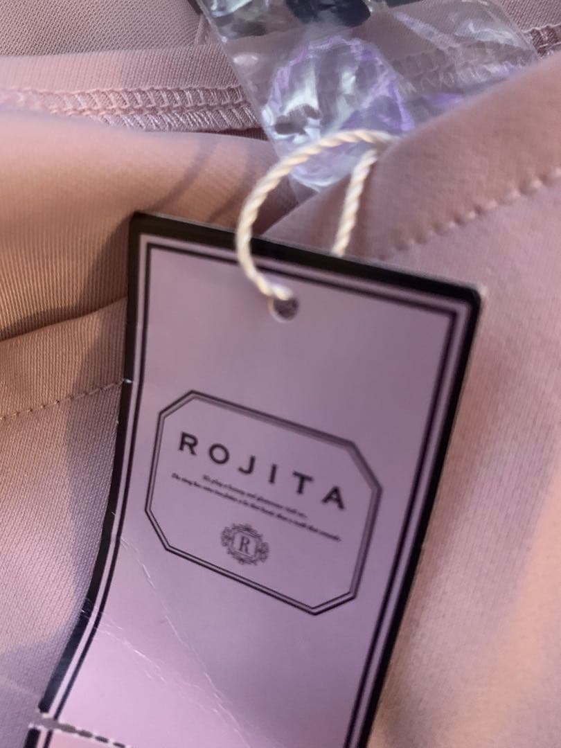 ROJITA ハートバックルラッフルフリルブラウス ピンク