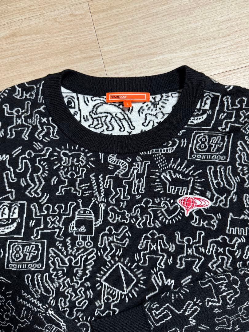 BEAMS GOLF アートプリント セーター