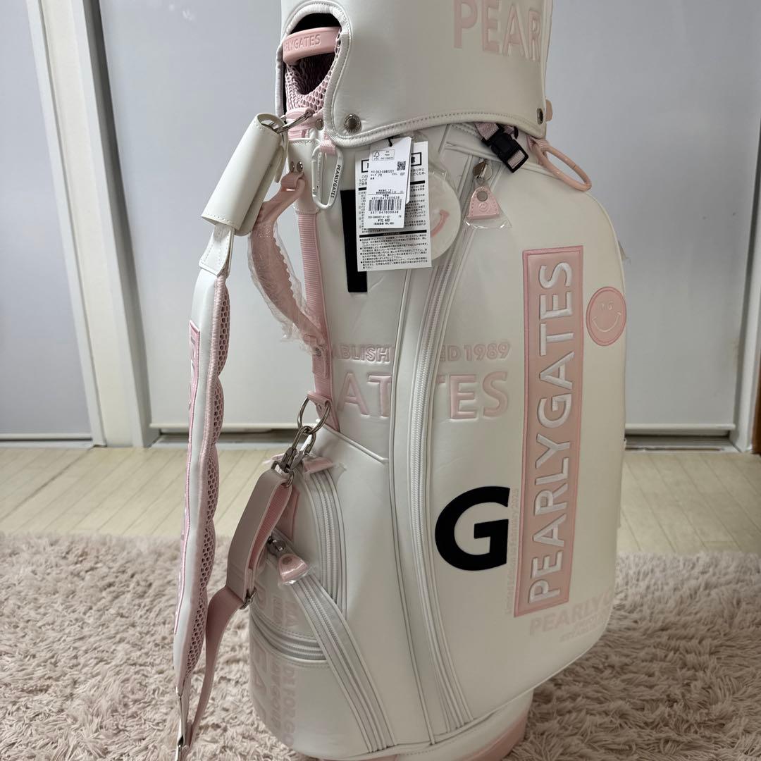 PEARLY GATES キャディバッグ ホワイト・ピンク