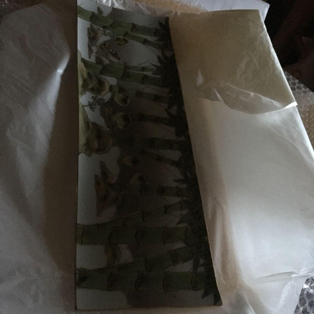 長皿 竹ニ雀の図