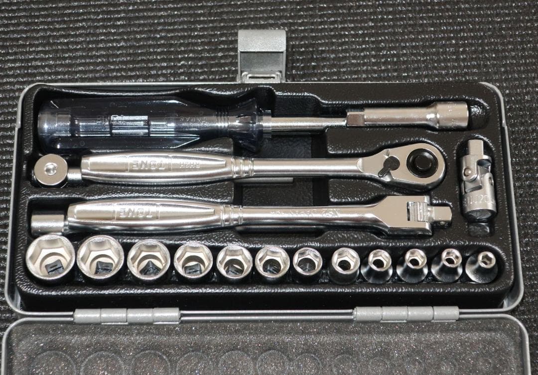 トネ(TONE) ソケットレンチセット S2187C 差込角6.35mm