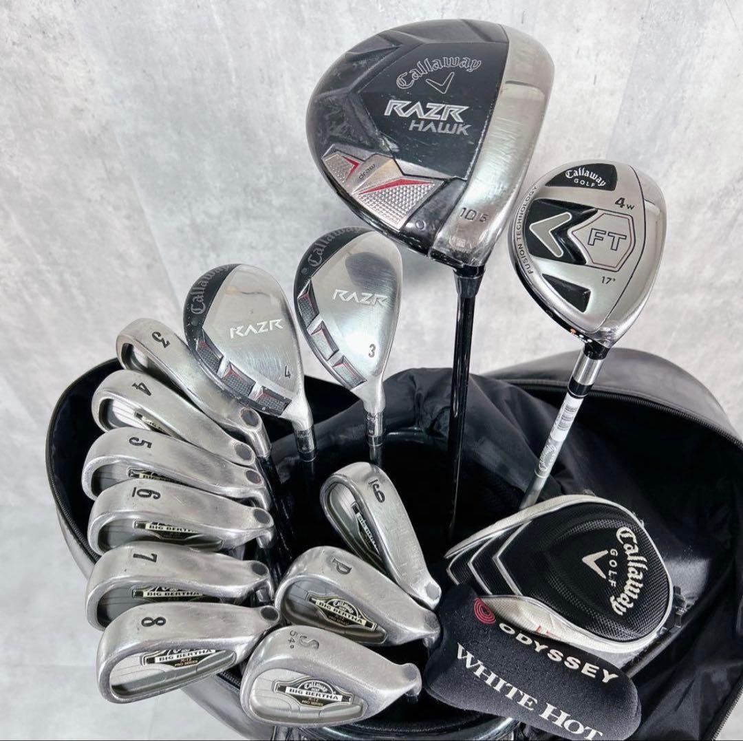 V229 キャロウェイ メンズ ゴルフ クラブ セット 14点 HONDA 黒
