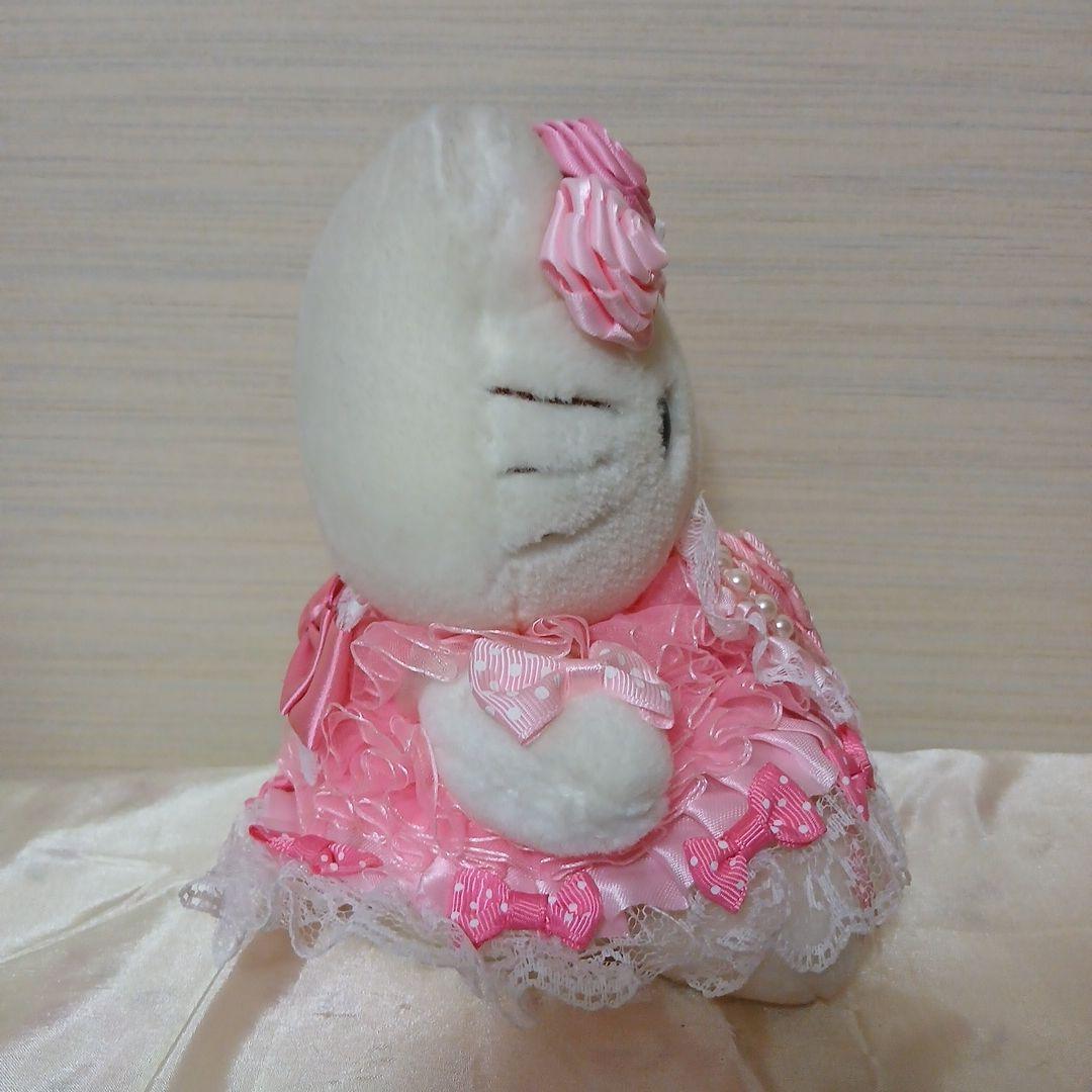 ハローキティ　可愛いアレンジ　ドレス　ぬいぐるみ