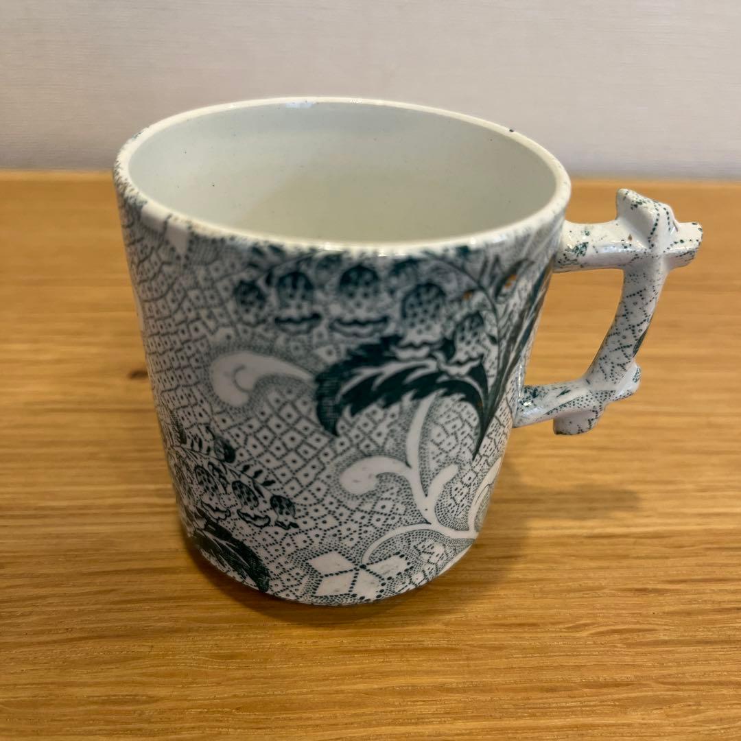 フランスアンティーク クレイユモントロー　すずらん　カップ＆ソーサー