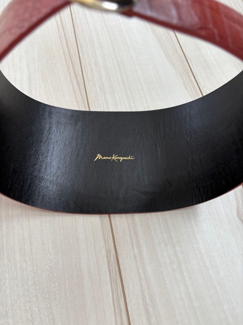mame kurogouchi レザーベルト17AW コルセットベルト