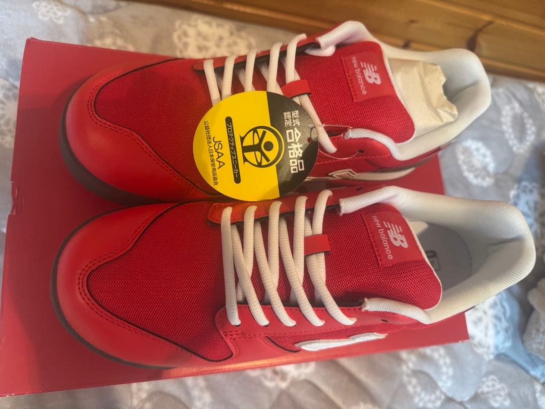 New Balance 安全靴 レッド 28.0cm