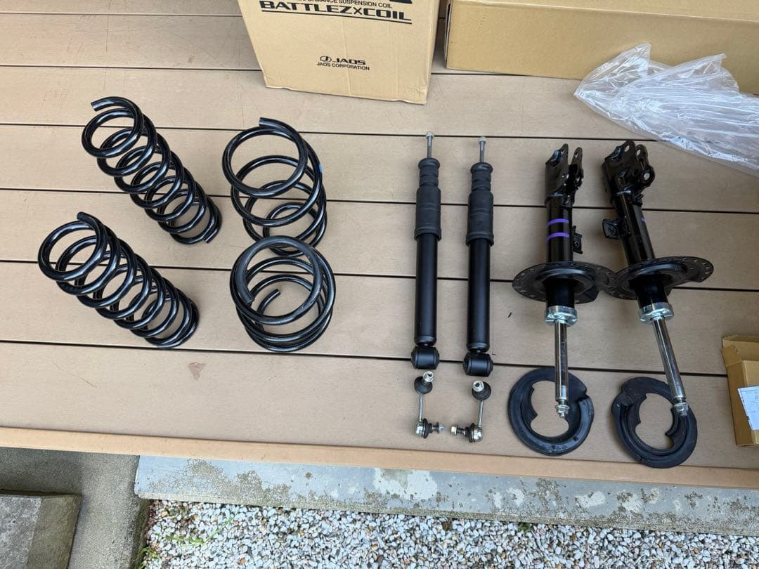 デリカD5 CV1W 新車外し 純正サスペンション一式 ショック スプリング