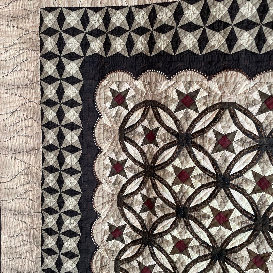 ハンドメイドパッチワークキルトのタペストリー、ベッドカバー