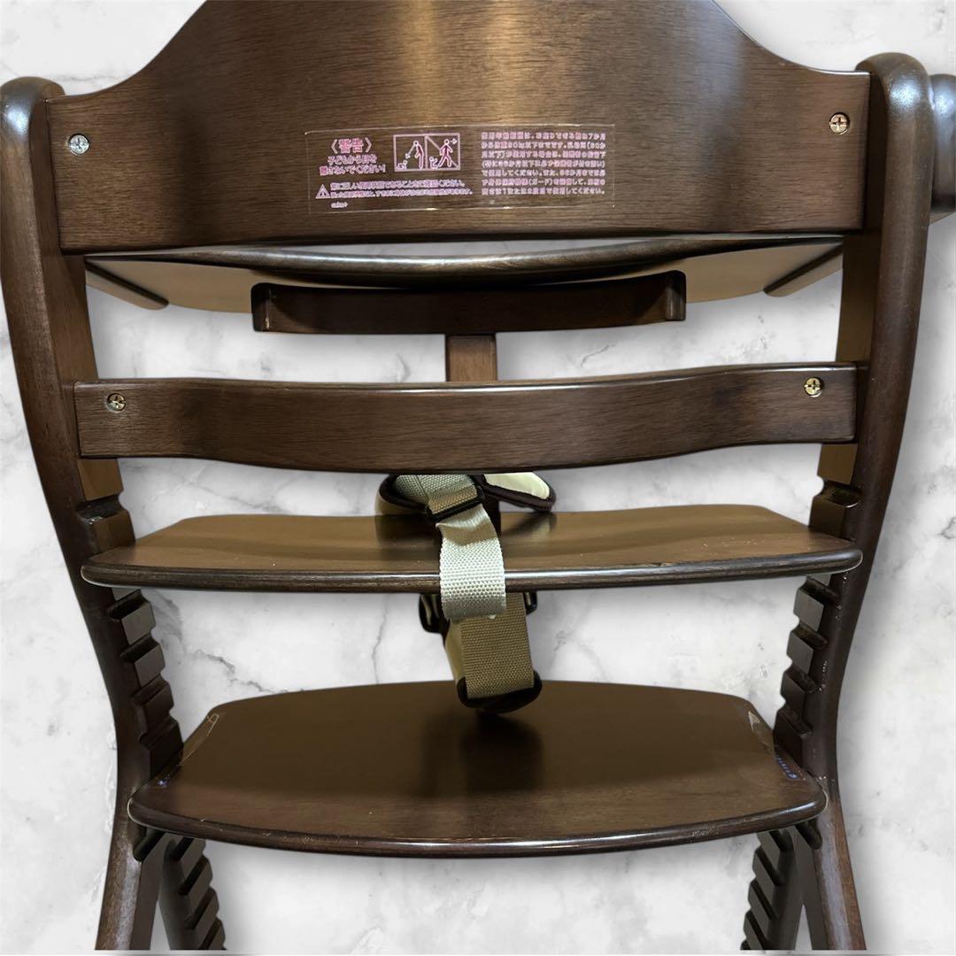 大和屋 ベビーチェア すくすくプラス 木製 ベルト付き yamatoya