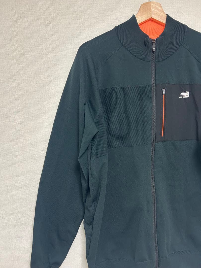 《美品》ニューバランスゴルフ　フルジップニットブルゾン　サイズ7 XXL