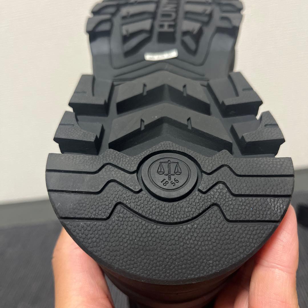 極美品！HUNTER エクスプローラーブーツ　レインブーツ　厚底　雨の日OK