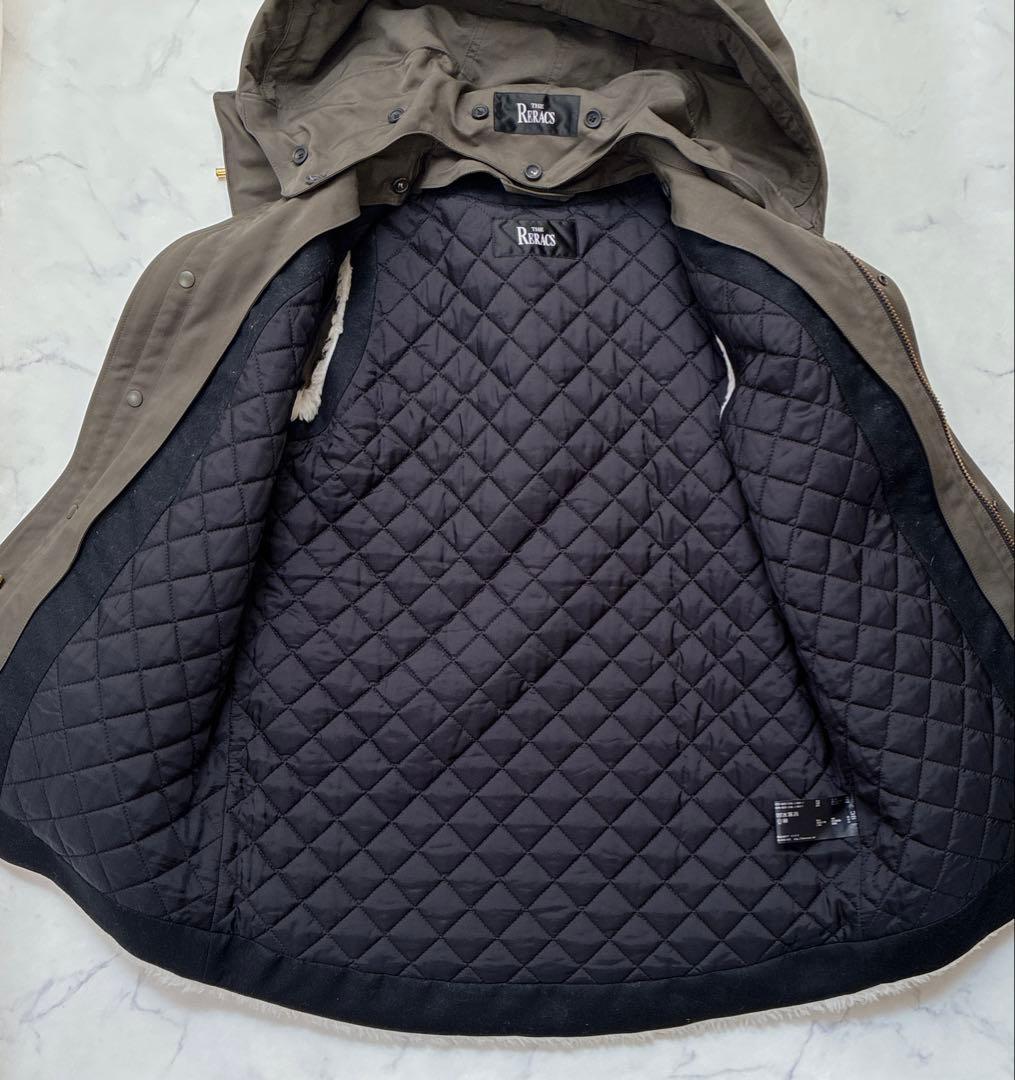 ち*お様 ザリラクス　ボアライナー付きショートモッズコート　マウンテンパーカー