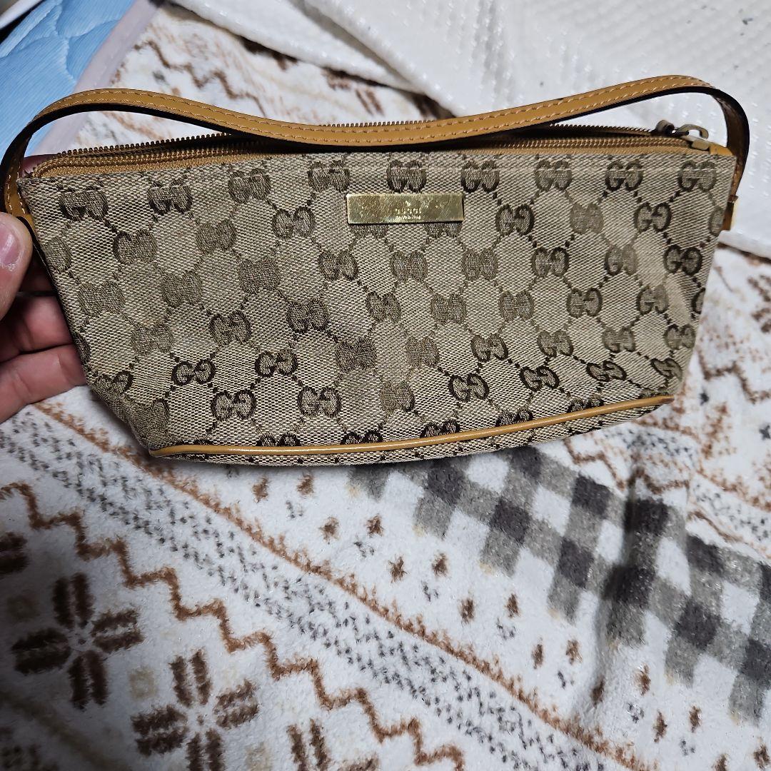 P*e様 GUCCI ベージュ GGパターン ハンドバッグ