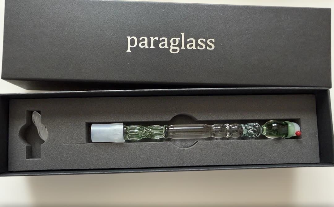 paraglass 恋するガラスペン　クリームソーダ　初期のもの　グリーン