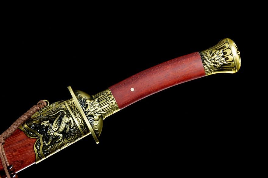 古兵器   武具　刀装具　日本刀　模造刀   居合刀 十五龍虎太刀 清腰刀