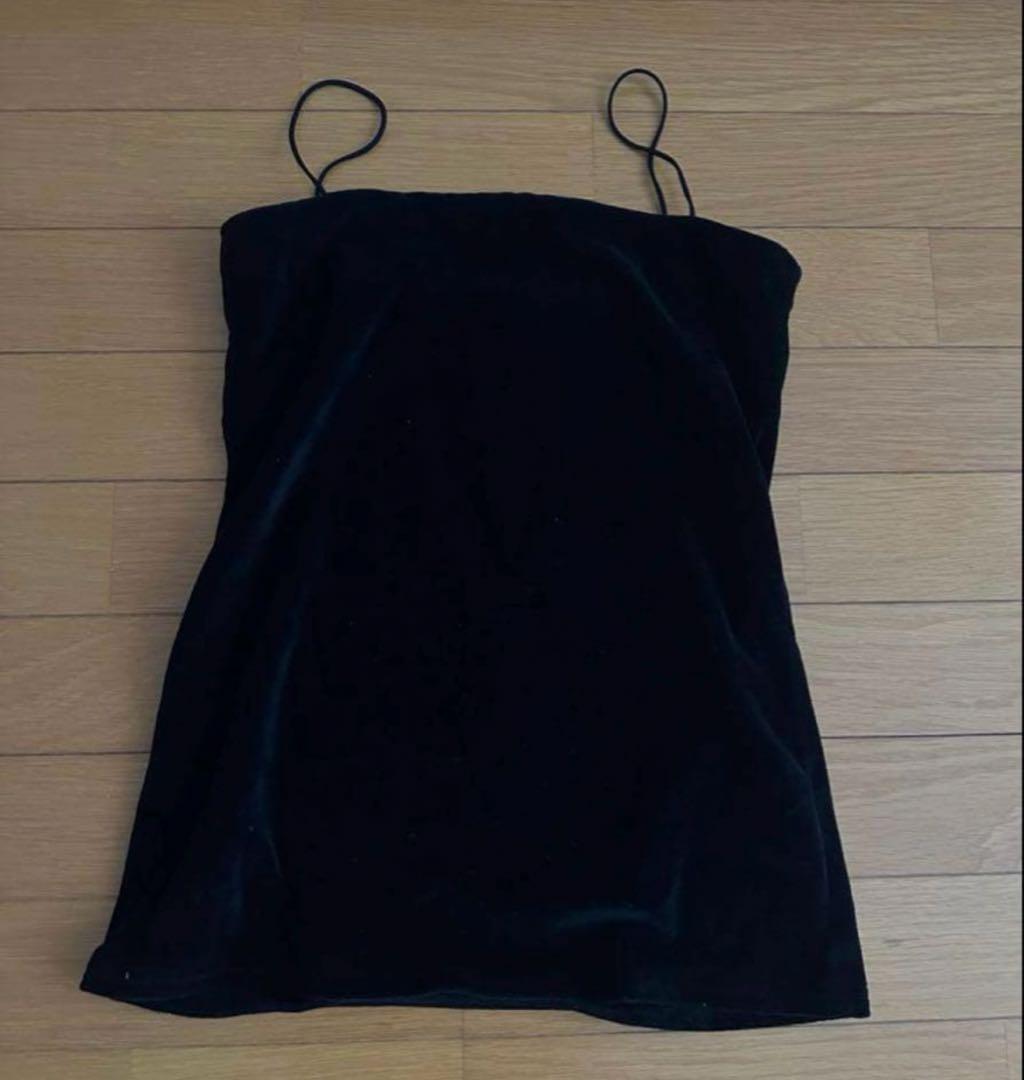 シシクイ　THE SHISHIKUI ベロアキャミ　百々千晴