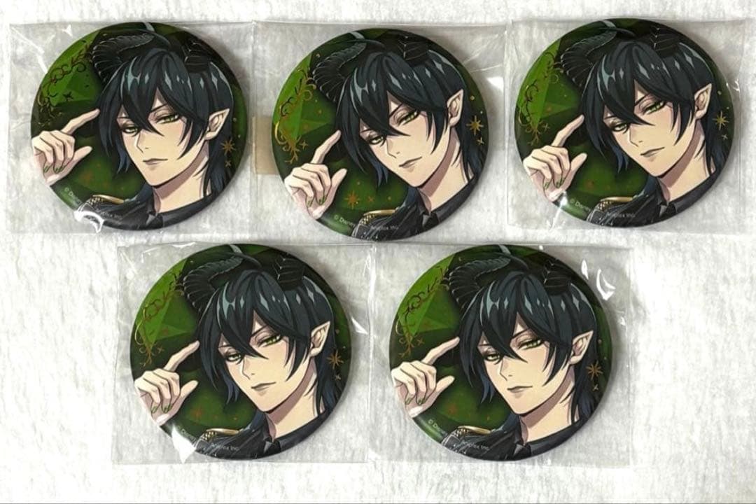 ツイステ ツイステ展 5周年 ブレイジングジュエル 缶バッジ マレウス