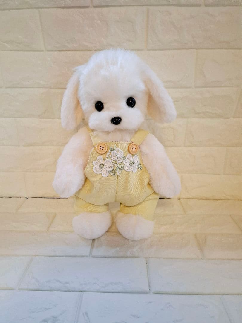 13.ぬいぐるみ、テディマルチーズ、犬、ハンドメイド、オリジナル特大、サロペット