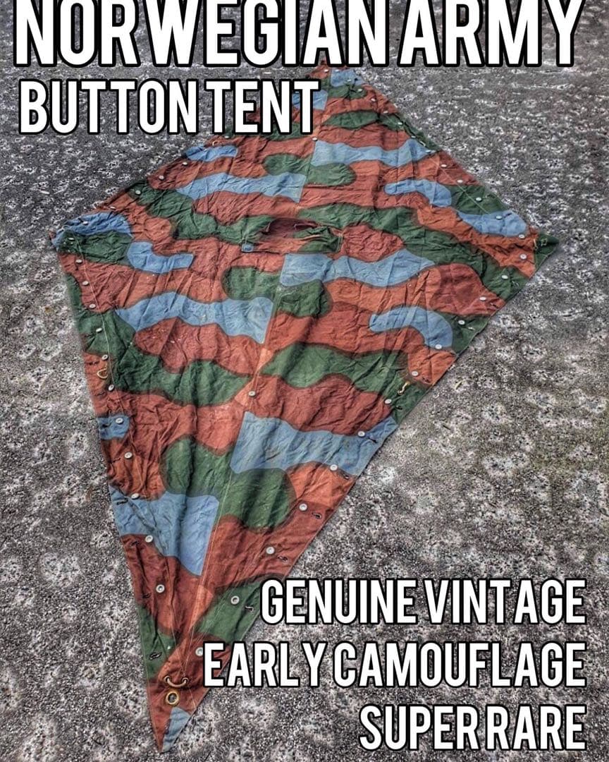 【軍幕屋】ノルウェー軍初期カモフラージュ★超希少★ビンテージ★1960年代