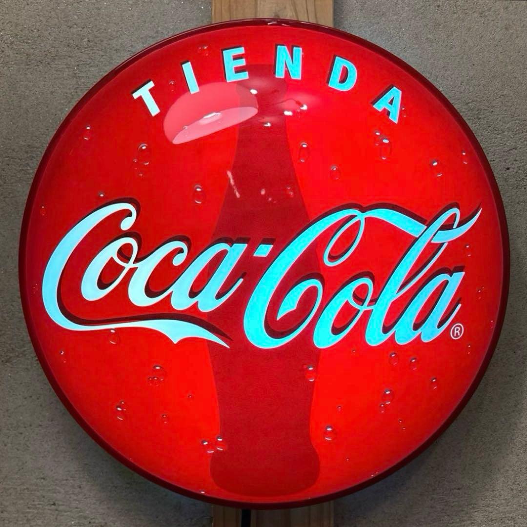 コカコーラ　ライトアップ　看板　ネオンサイン　ガレージ　ストアディスプレイ