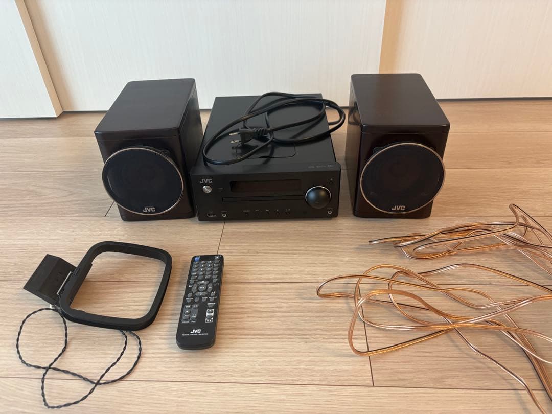 JVC ケンウッド　ミニコンポセット リモコン・アンテナ付き