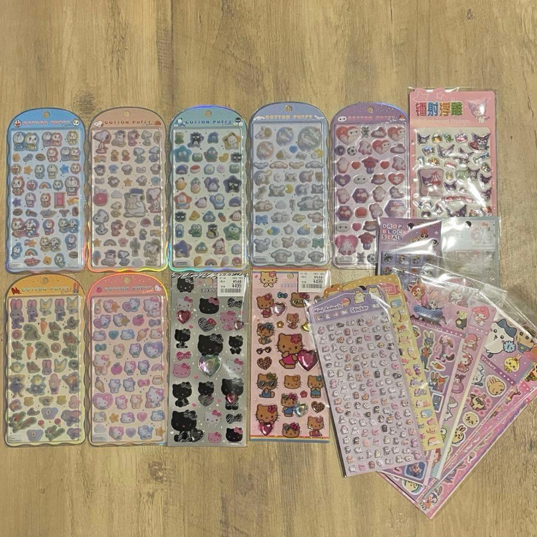 コットンパフィーシール　タイルシール　キラキララインストーン　他　まとめ売り