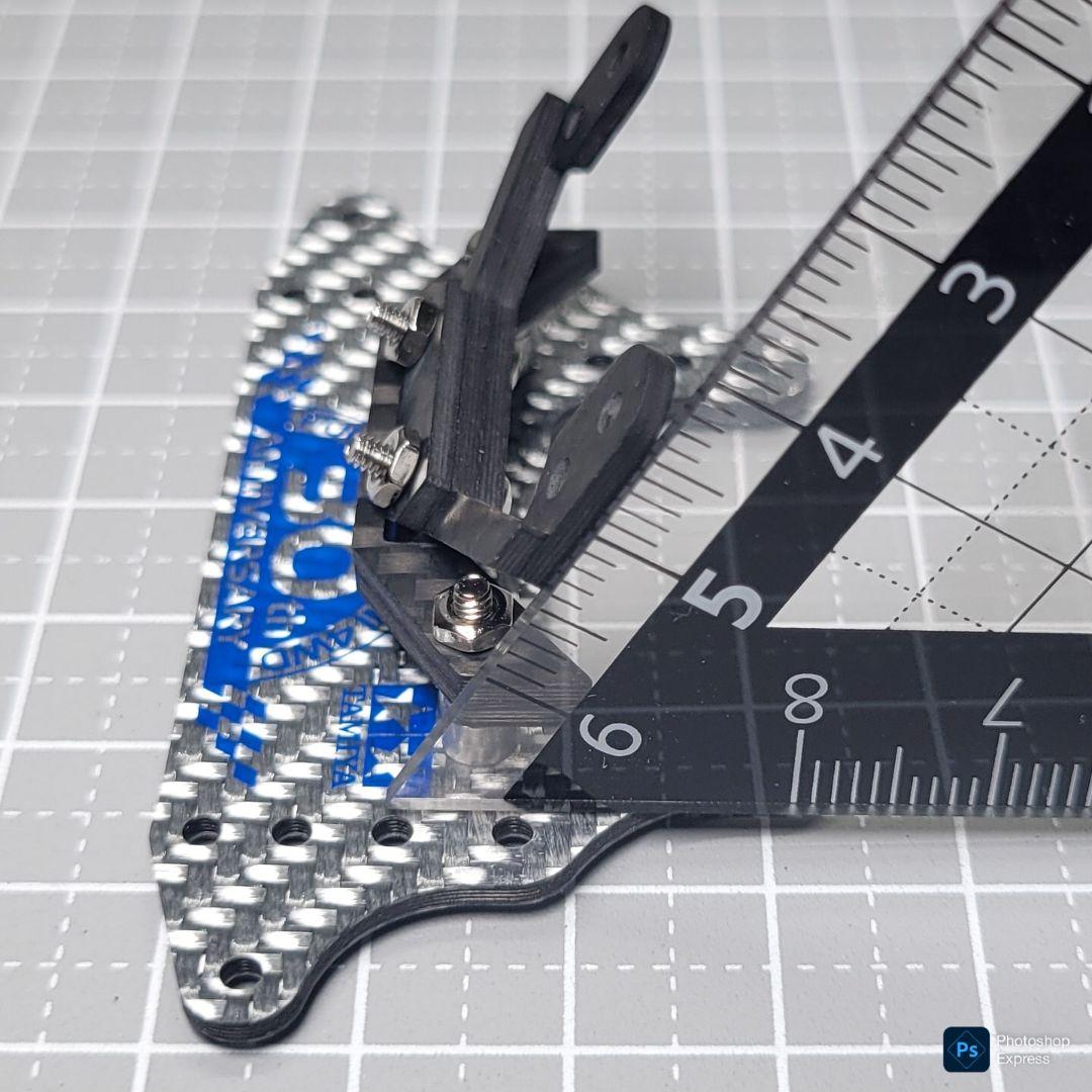 残り1個 CH-Fix2【CNC加工】フロント提灯用ヒンジ カーボンパーツセット