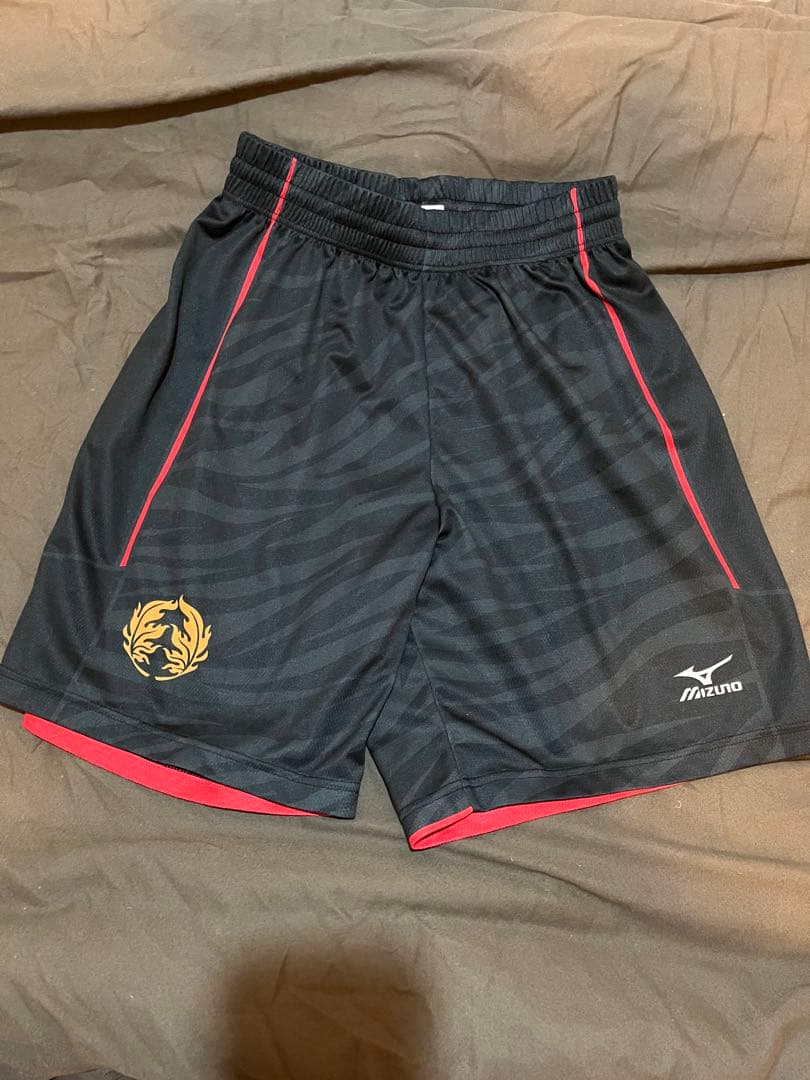 Mizuno バスケットボールパンツ ブラック/レッド