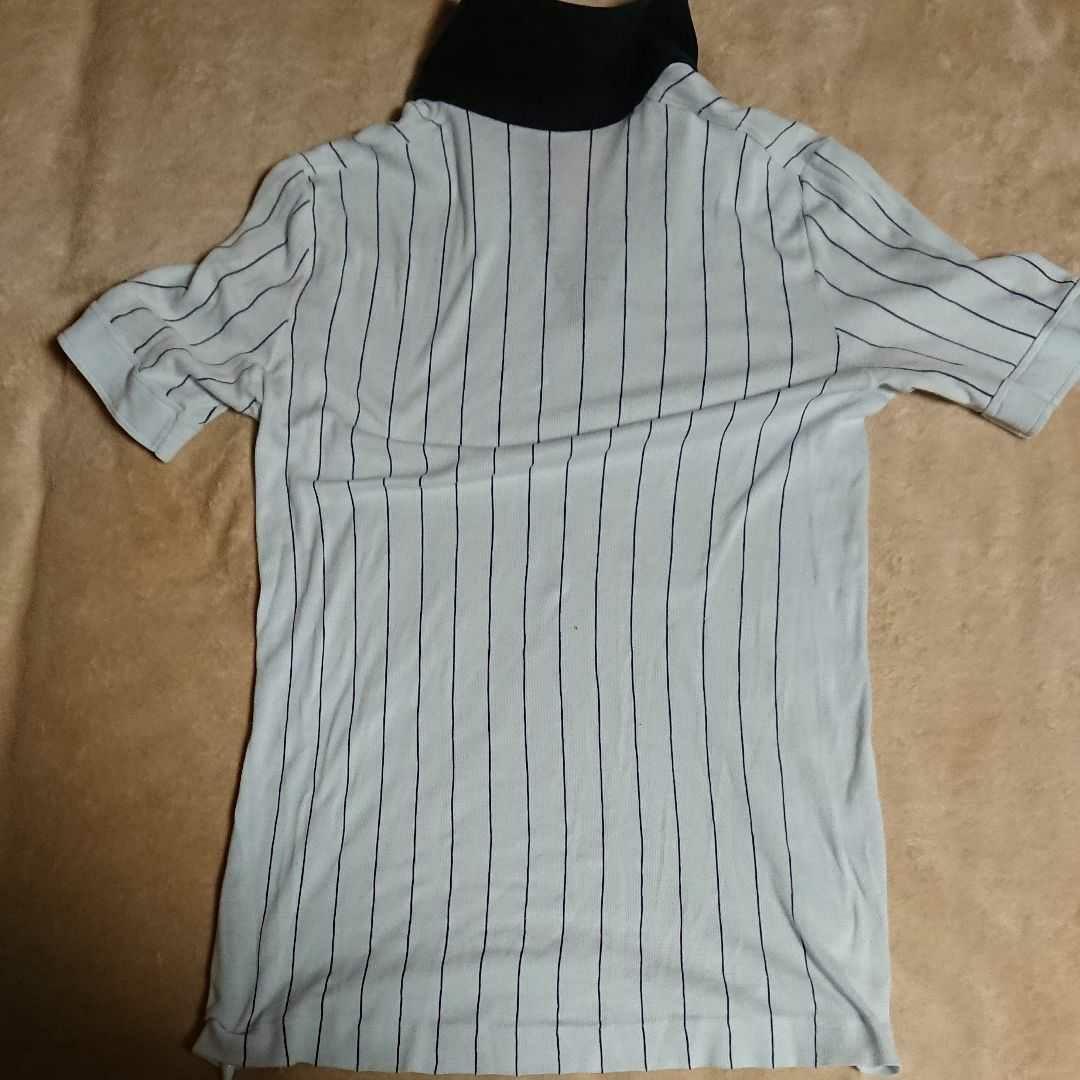 3【80s used】フィラ ボルグ テニス ポロシャツ 薄水色〈usa42〉