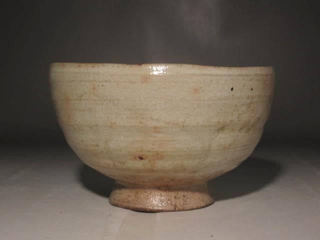 古萩茶碗　八重霞　裏千家十三代　円能斎花押の逸品 r402