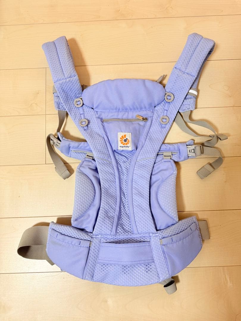本日限り価格✨希少カラー✨エルゴベビー抱っこひもオムニブリーズ　ブルーラベンダー