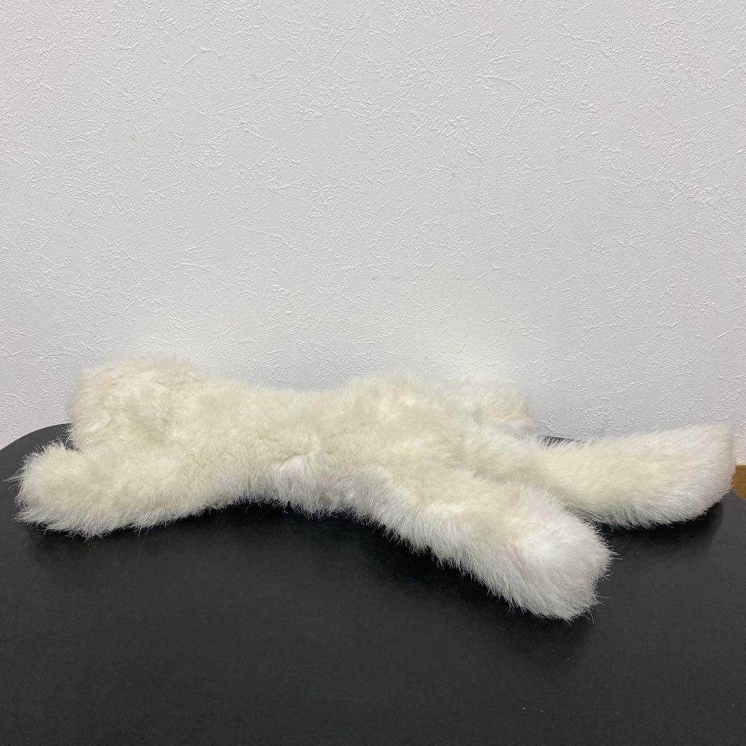 激レアサイズ！オオイケ　白いペルシャネコ ぬいぐるみ 希少　昭和レトロ m7