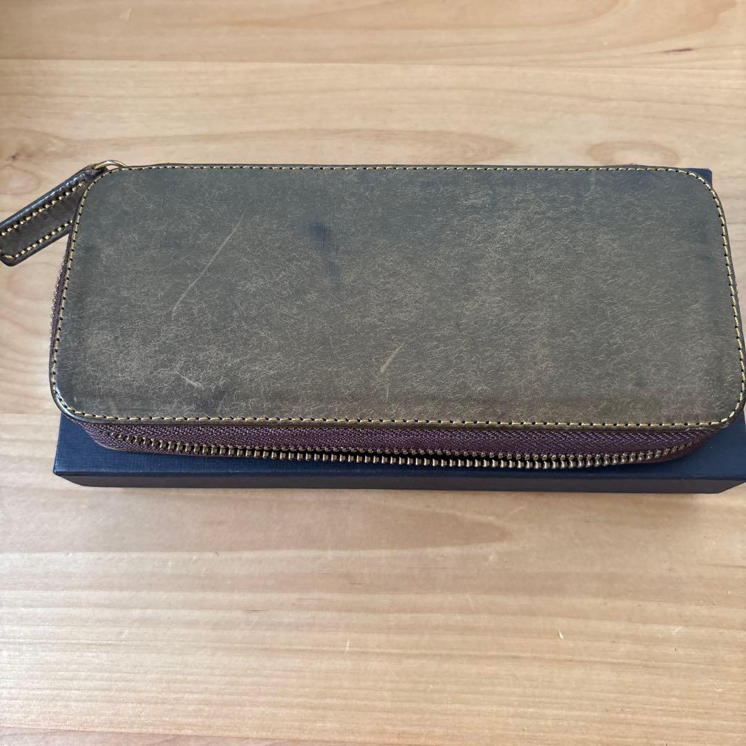 Bahagia&Craft レザー 筆箱　グリージオ