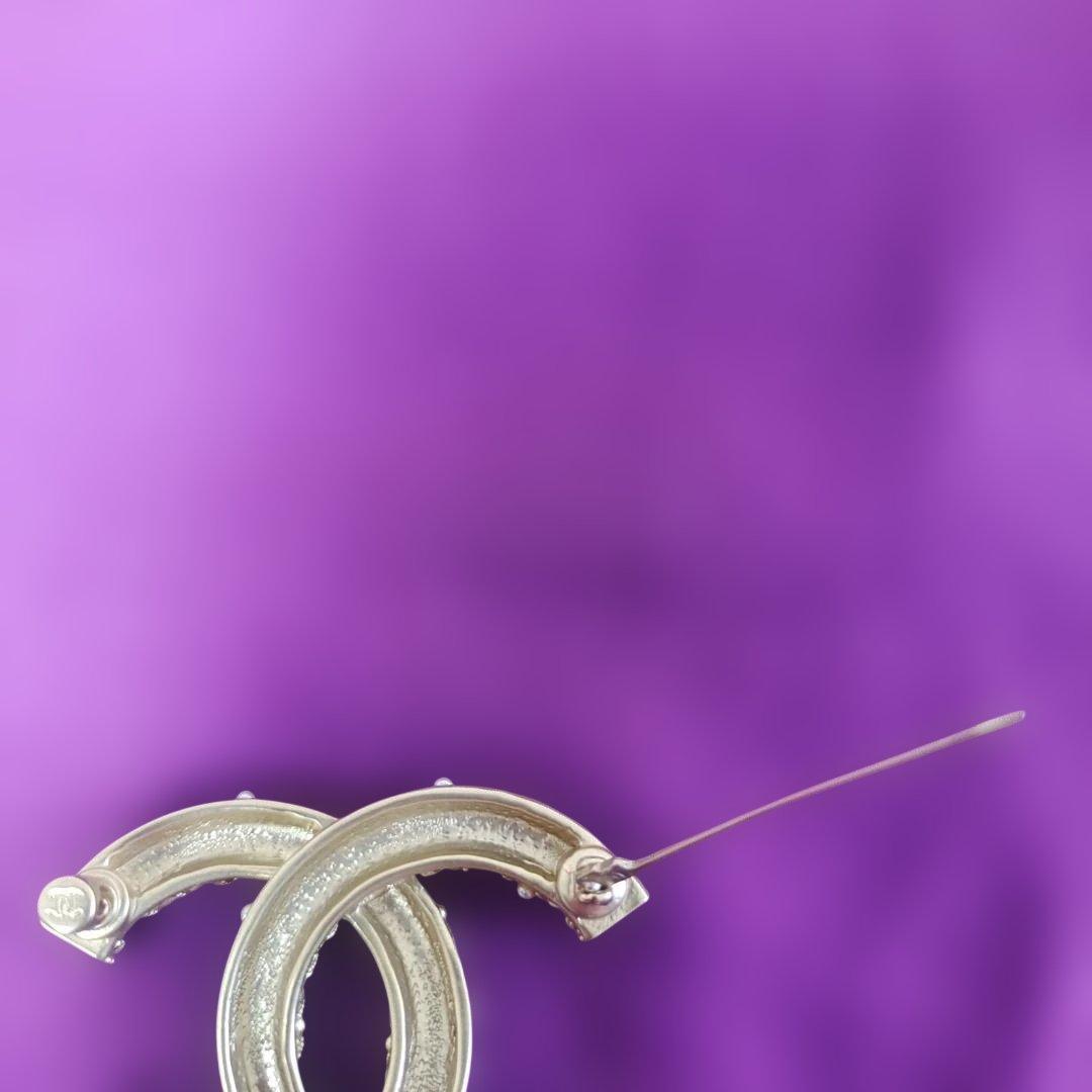 CHANELココマークブローチゴールド×ブラックパール 美品