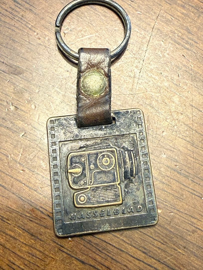 ハッセルブラッド 真鍮製ヴィンテージキーリング 70s 500C/Mモチーフ