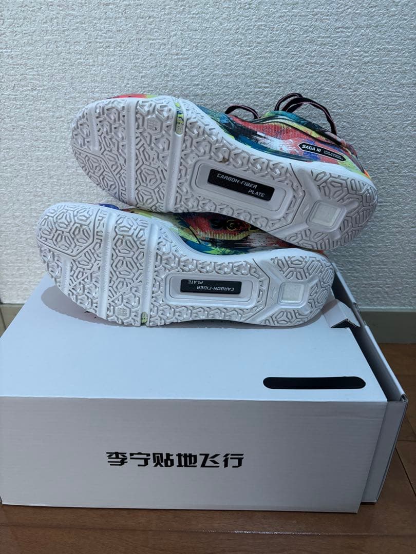 最終出品リーニン バドミントン シューズ AYAV001 SAGA 3 PRO