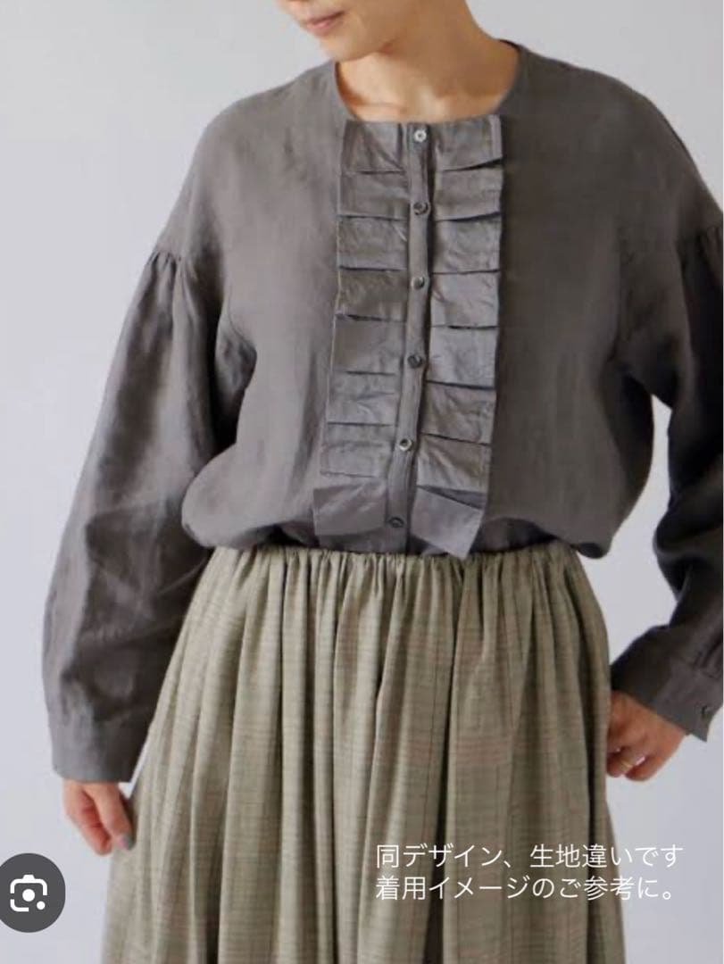 完売【リゼッタ】千鳥格子柄のブラウス『パメラ』　日本製