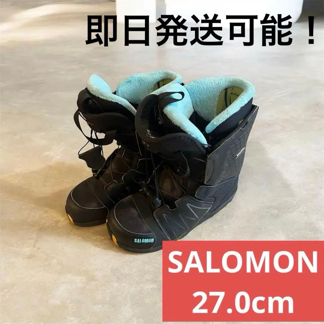 SALOMON スノーボードブーツ ブラック ブルー イエロー