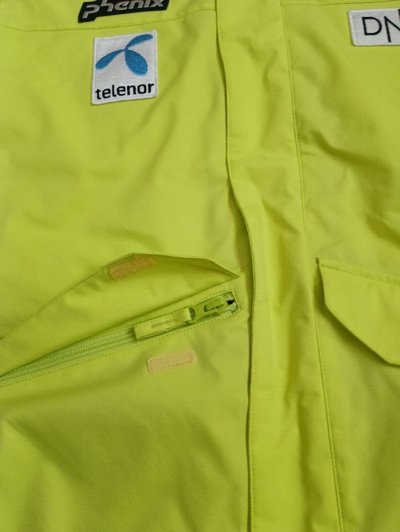 Phenix スキーウェア上下セット160 （蛍光イエロー×ネイビー）