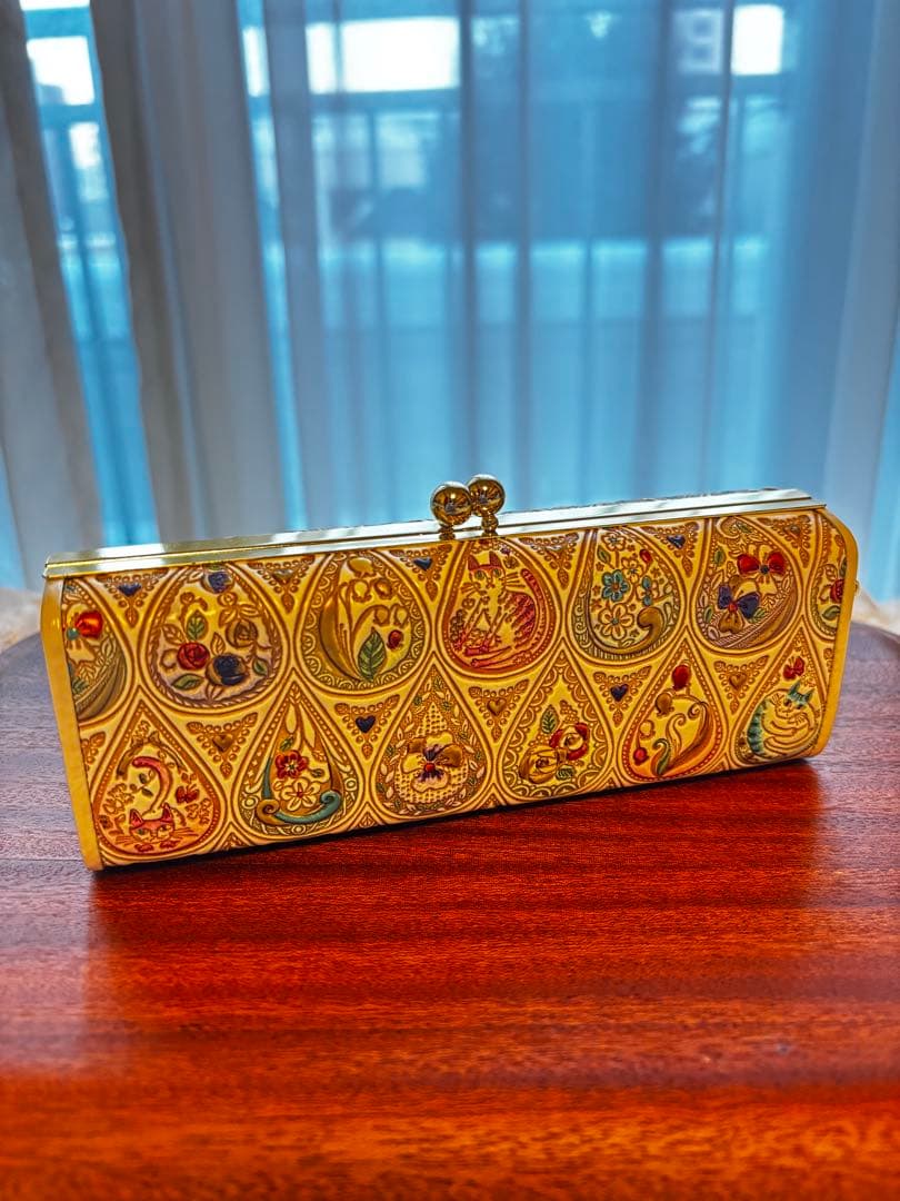 花と猫 がま口ペンケース