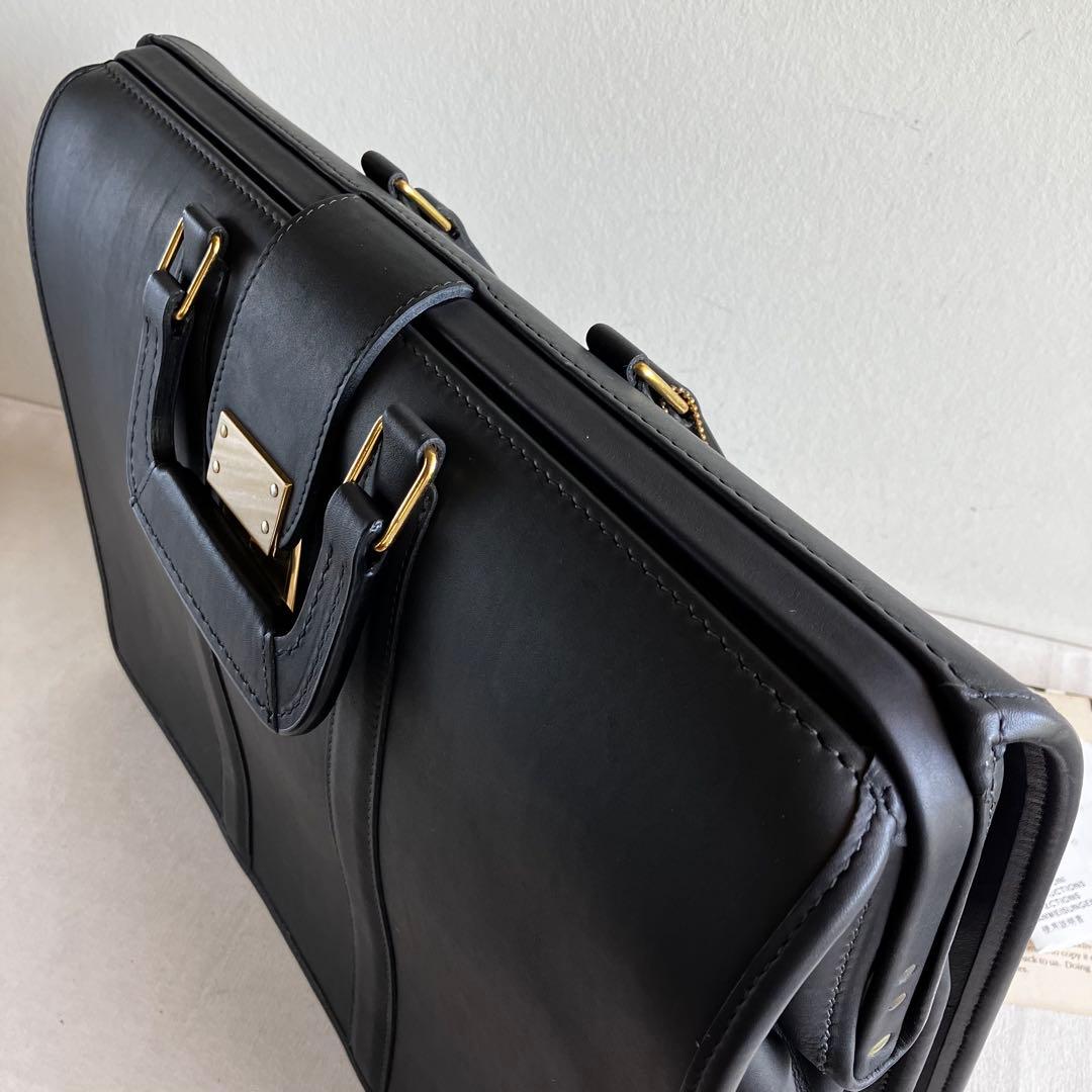 バッグ New Vintage Coach Briefbag Black Leather