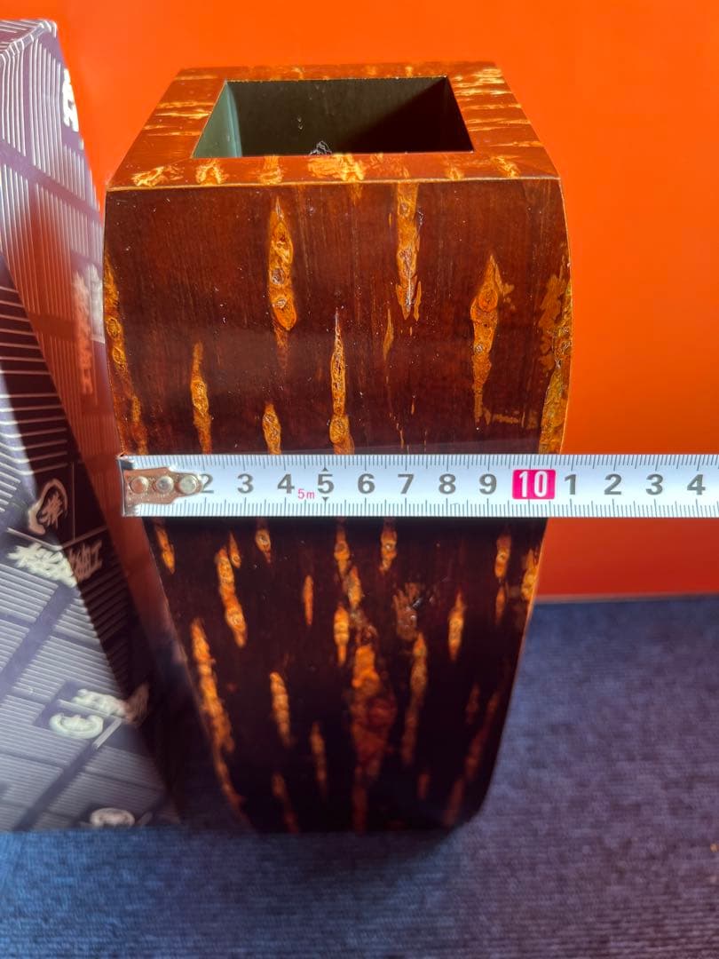 1235 桜皮細工　花瓶　伝統工芸品　未使用