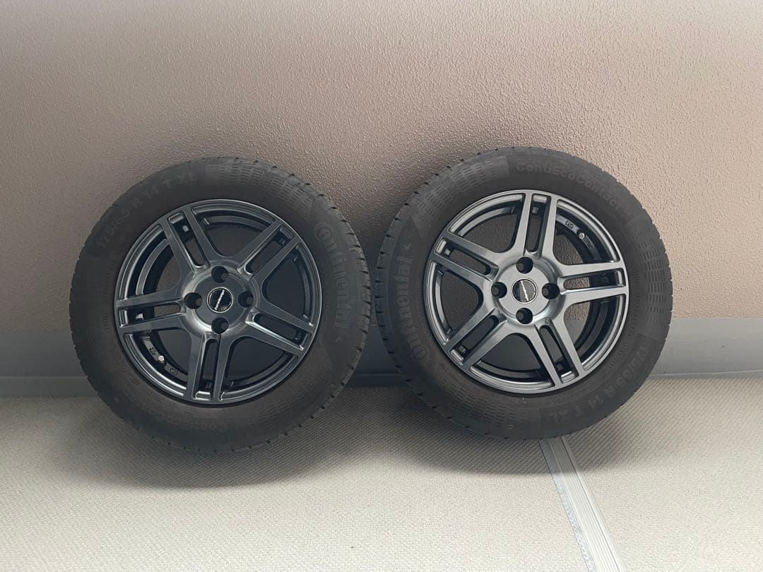 shou0849 フィアット500 14インチタイヤホイール４本SET