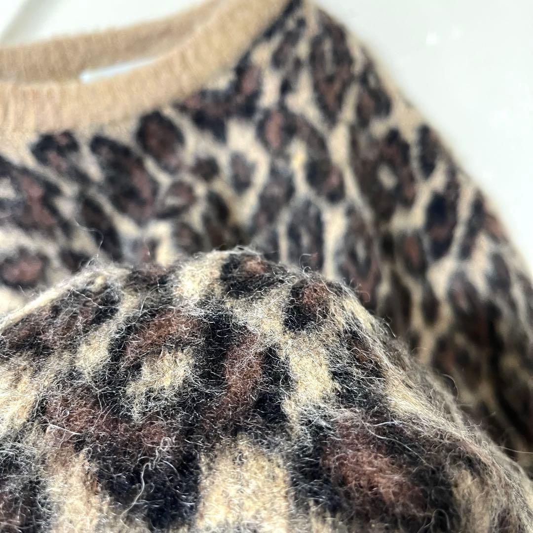 フリークスストア レオパード シャギー ニット セーター モヘア 豹柄