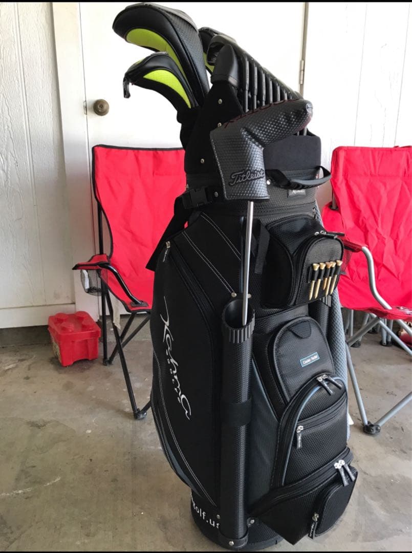 【希少】Kahma ゴルフバッグ キャディバッグ Black