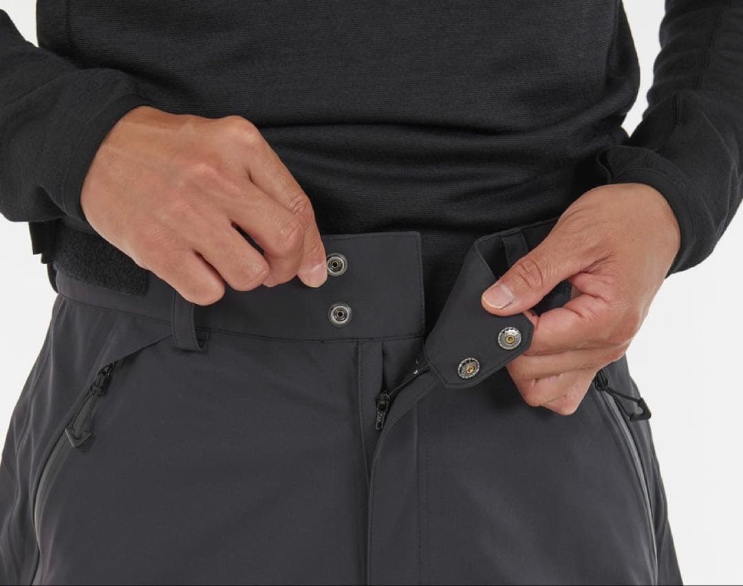 MILLET ミレー　ブラック スノーボードパンツ ウエストベルト付き