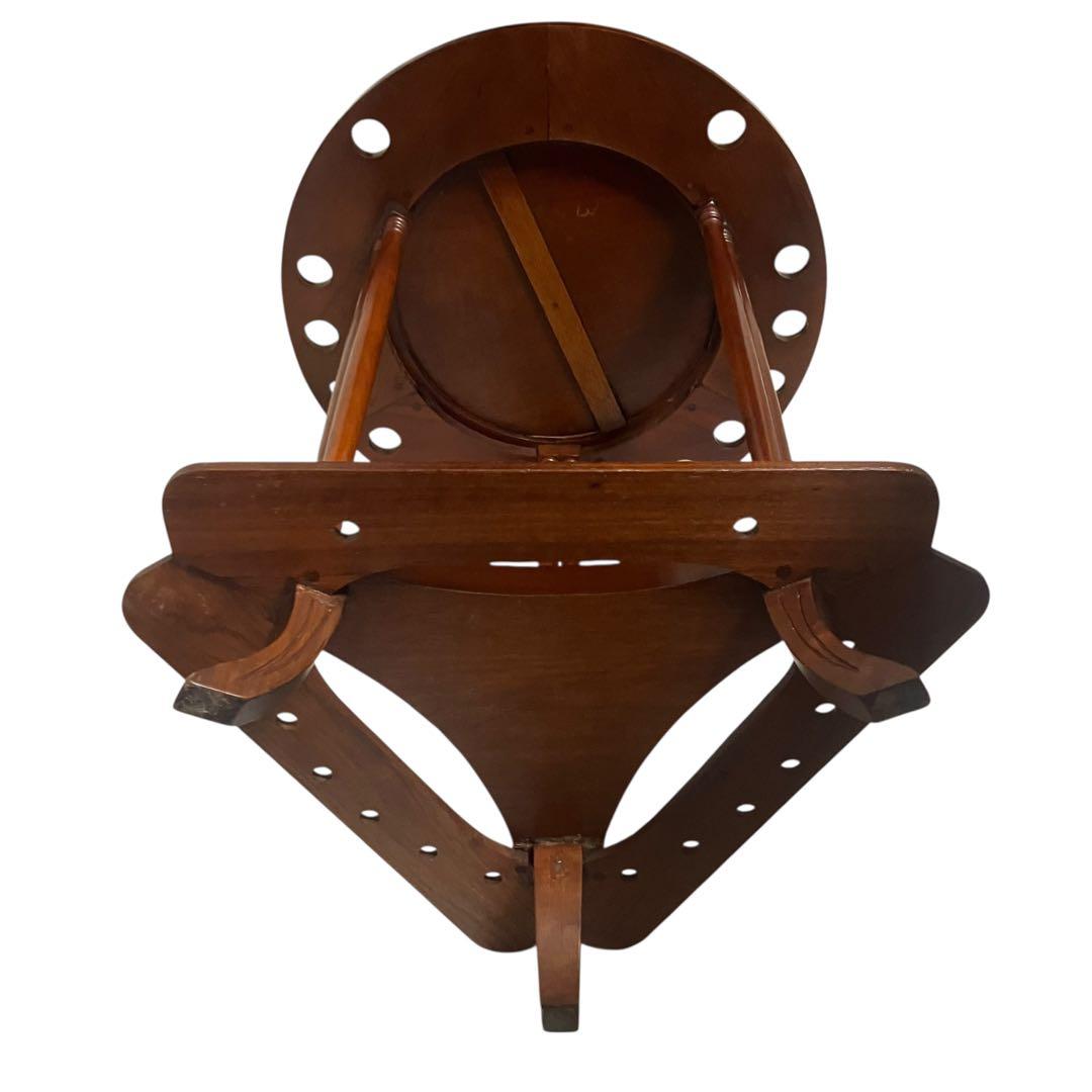 ビリヤード　キューラック　キュースタンド　テーブル　木製　アンティーク